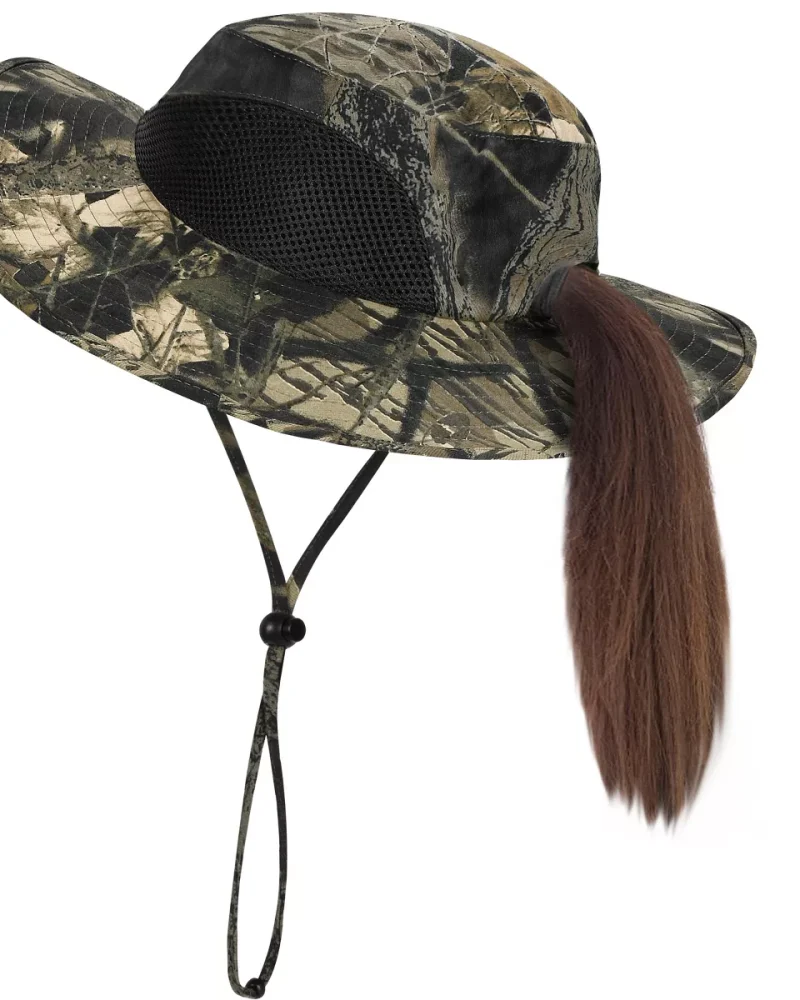 Sun Hat with Ponytail Hole for Women Girl, UV Protection 50+ Casual Outdoor Garden Hiking Camping Beach Sun Hats